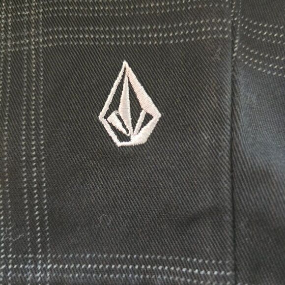 VOLCOM Frickin Plaid Short Mens Size 31 Black Gray - Picture 8 of 11